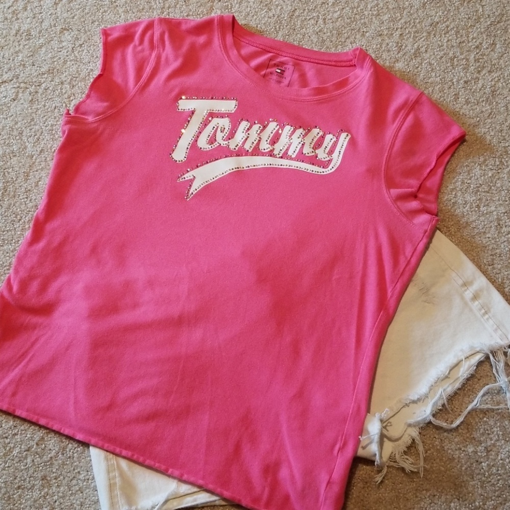 💥FREE WITH PURCHASE💥 Tommy Logo Rhinestoned T